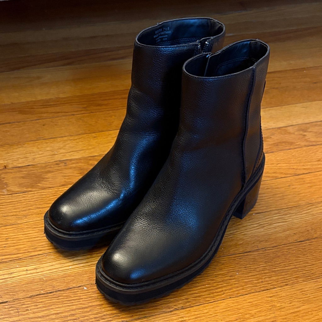 Cole Haan Black Leather Ankle Booties
